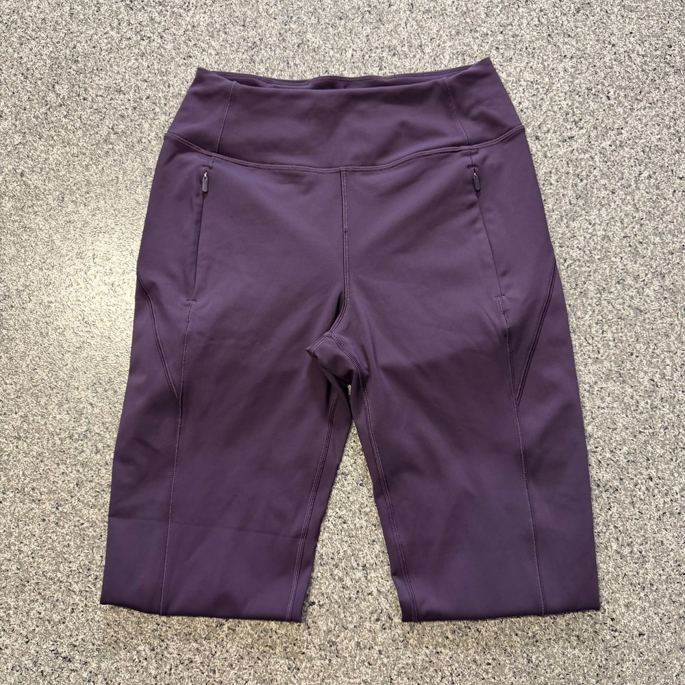 Athleta Rainier Jogger Womens XS Purple Athleisure Pants 27" Inseam Pockets - Picture 2 of 7